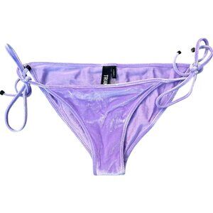 Triangl Lavender Purple Velvet Bikini Bathing Suit Bottom XS